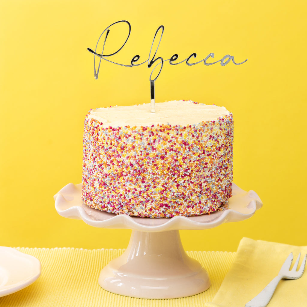 Personalised Decorative Name Cake Topper