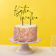 Personalised Decorative Birthday Age Cake Topper