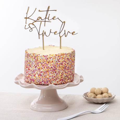Personalised Decorative Birthday Age Cake Topper