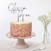 Personalised Decorative Birthday Age Cake Topper