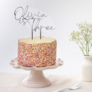 Personalised Decorative Birthday Age Cake Topper