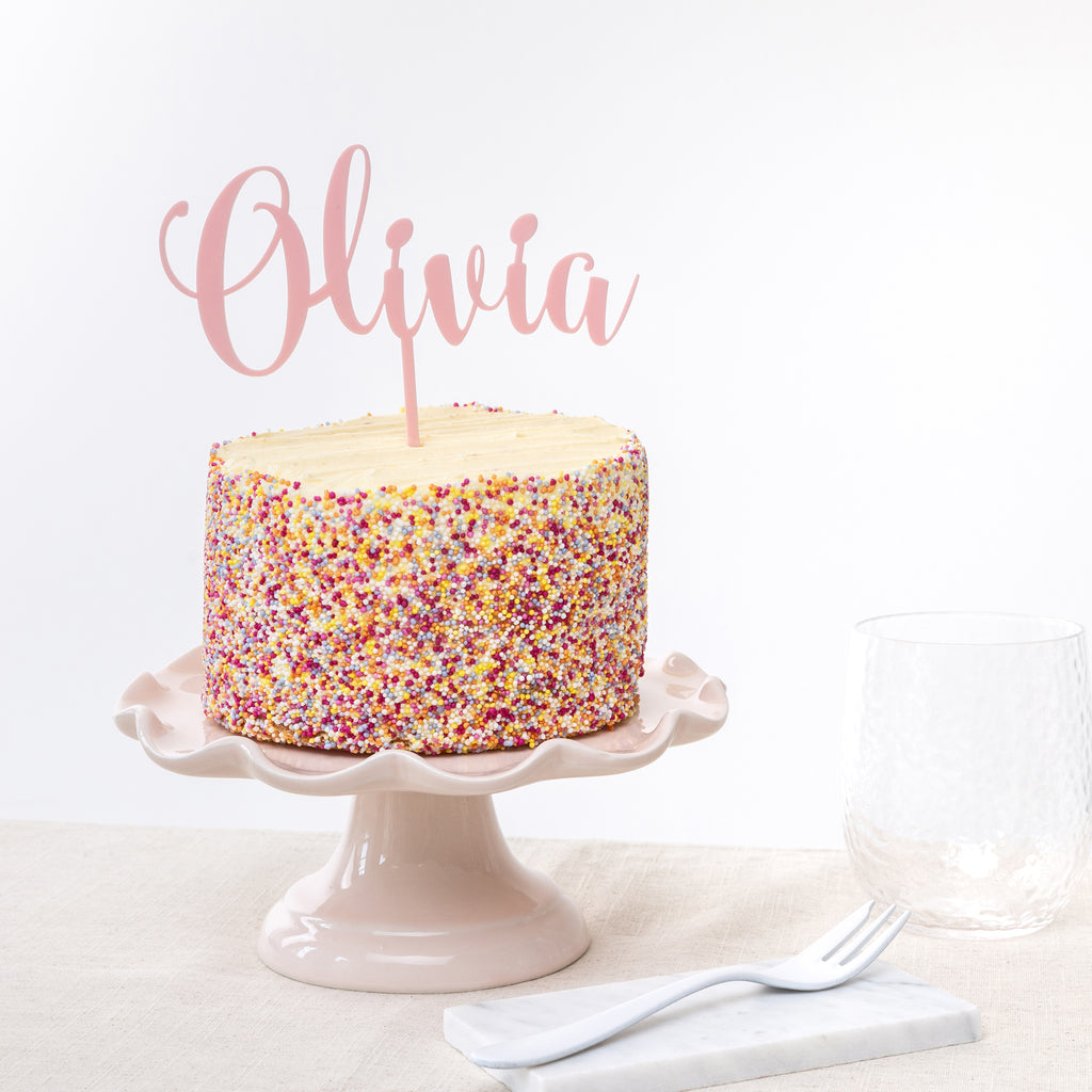 Personalised Acrylic Cake Topper