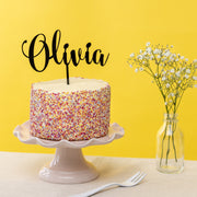 Personalised Acrylic Cake Topper