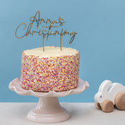 Personalised Decorative Christening Cake Topper