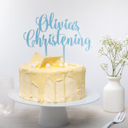 Personalised Christening Cake Topper