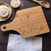 Personalised Handwriting Christmas Recipe Chopping Board