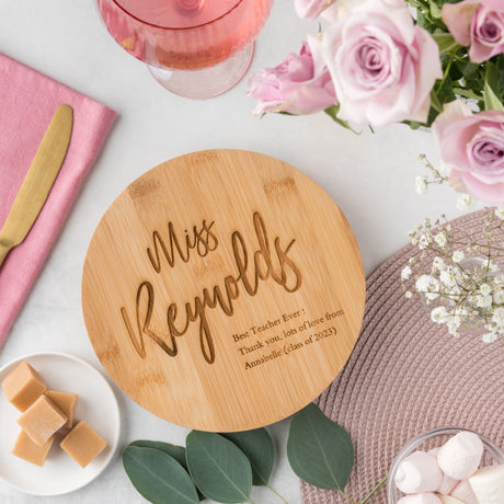 Personalised Best Teacher Chopping Board