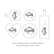 Personalised Thank You Teacher Chopping Board