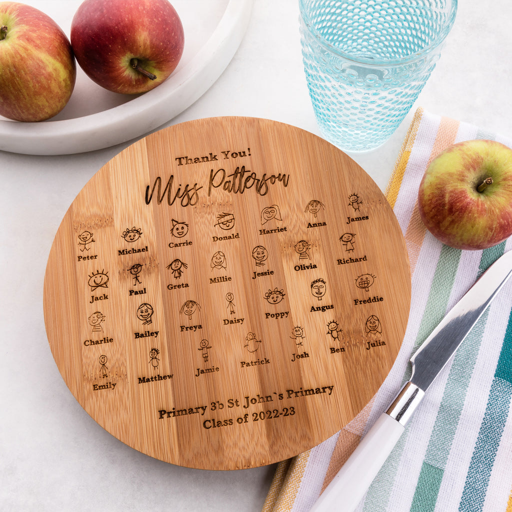 Thank You Teacher Class Drawing Chopping Board
