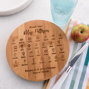 Thank You Teacher Class Drawing Chopping Board
