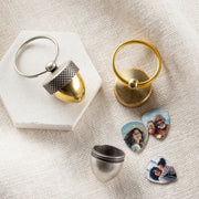 Personalised Acorn Photo Keyring For Her