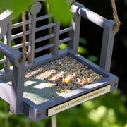 Personalised Wooden Garden Swing Bird Feeder