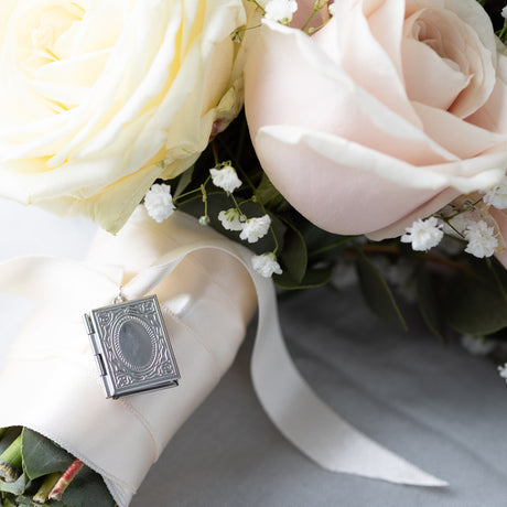Personalised Vintage Book Wedding Bouquet Photo Locket