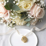 Personalised Vintage Oval Wedding Bouquet Locket