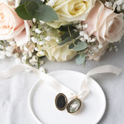 Personalised Vintage Oval Wedding Bouquet Locket