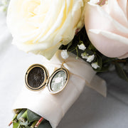 Personalised Vintage Oval Wedding Bouquet Locket