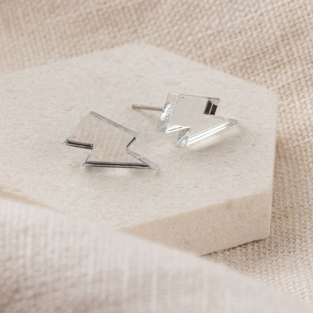 Personalised Mother's Day Acrylic Lightning Bolt Earrings