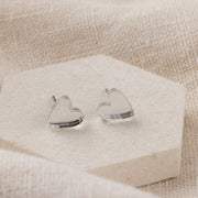 Personalised Mother's Day Acrylic Heart Stud Earrings