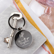 Personalised Gin To My Tonic Valentine's Day Key Ring