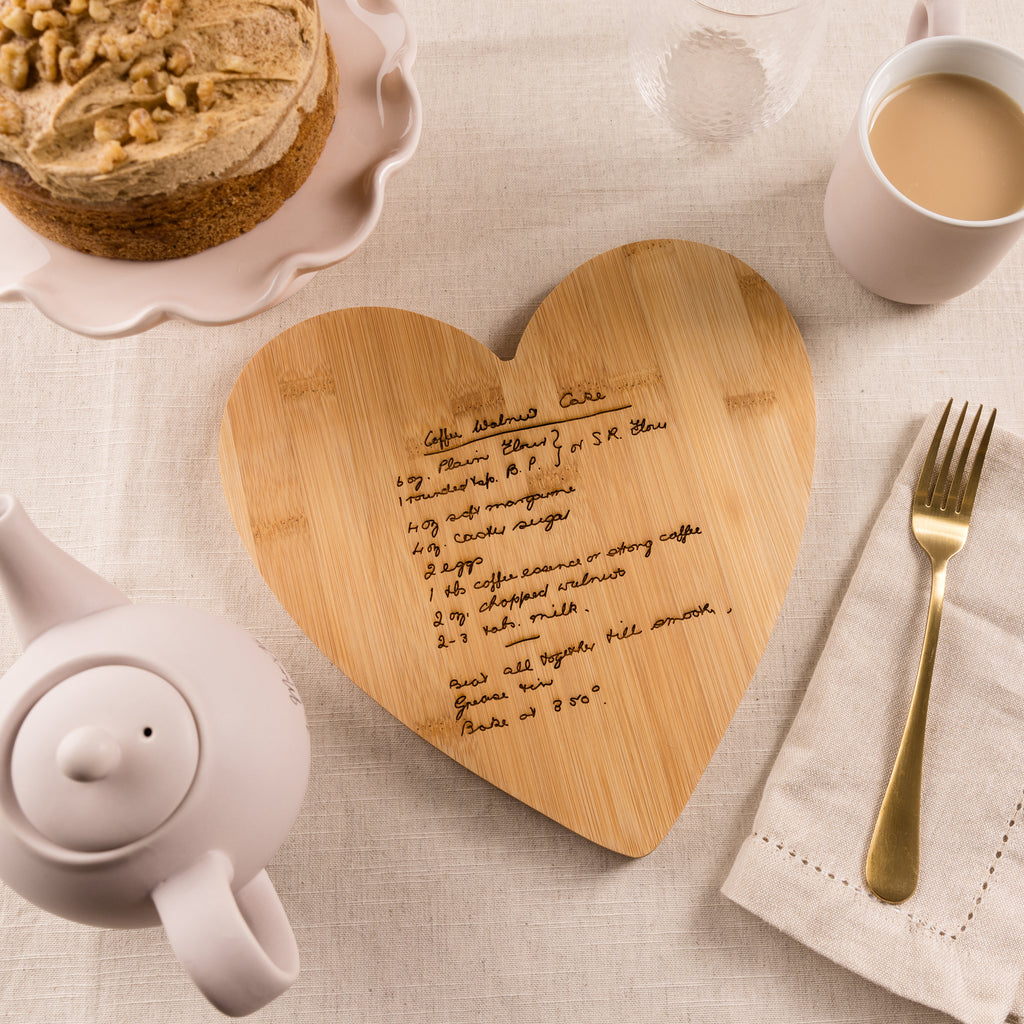 Personalised Mother's Day Handwriting Recipe Board