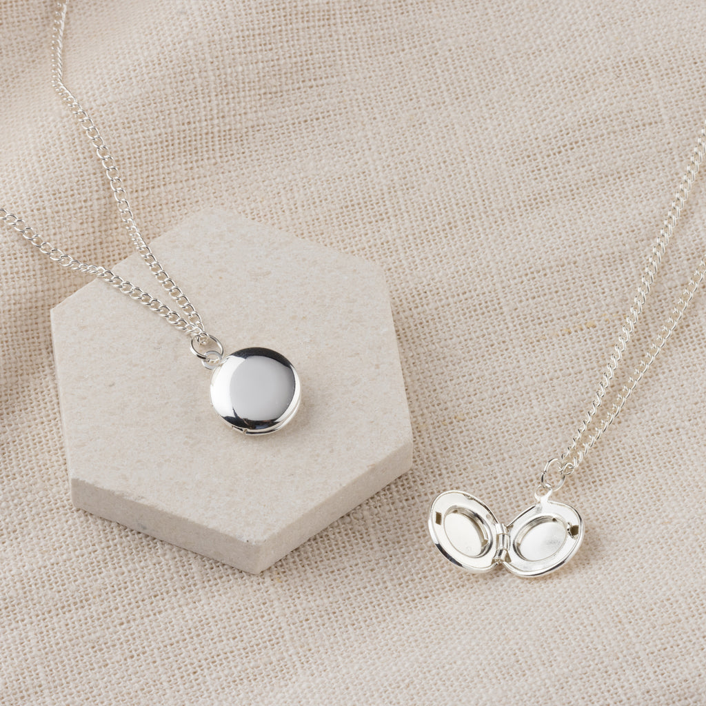 Personalised Mini Round Locket With Photo
