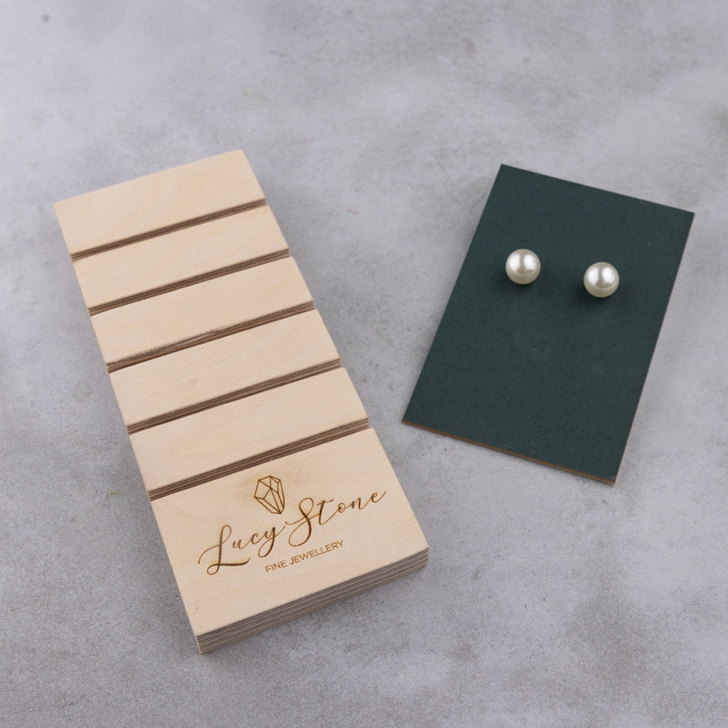 Mini Birch Plywood Flat Display Stand With Branding