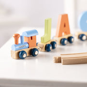 Engraved Birthday Polar Wooden Name Train Set