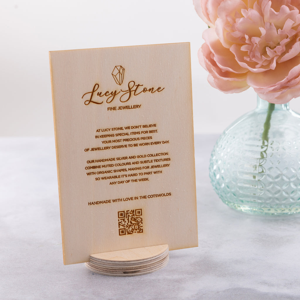 Branded Birch Plywood Point of Sale Display Stands