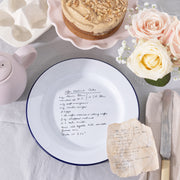 Personalised Handwriting Recipe Enamel Plate For Her