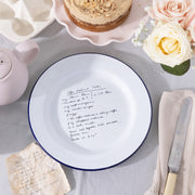 Personalised Handwriting Recipe Enamel Plate For Her
