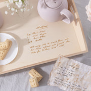 Personalised Handwriting Recipe Wooden Tray For Her