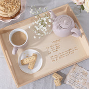 Personalised Handwriting Recipe Wooden Tray For Her