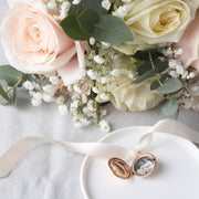 Personalised Round Wedding Bouquet Photo Locket