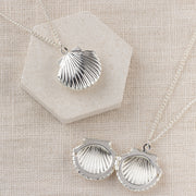 Personalised Sea Shell Locket Necklace