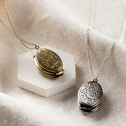 Personalised Vintage Oval Folding Photo Locket