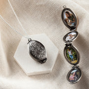 Personalised Vintage Oval Folding Photo Locket