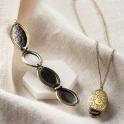 Personalised Vintage Oval Folding Photo Locket