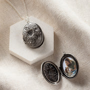 Personalised Vintage Oval Photo Locket