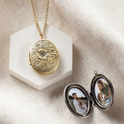 Personalised Vintage Oval Photo Locket