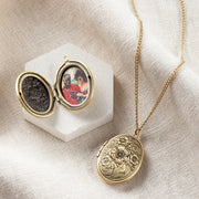 Personalised Vintage Oval Photo Locket