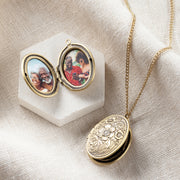 Personalised Vintage Oval Photo Locket
