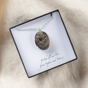 Personalised Vintage Oval Photo Locket