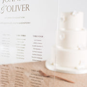 Personalised Acrylic Wedding Seating Plan