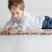 Personalised Wooden Birthday Train Set