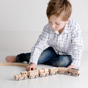 Personalised Wooden Birthday Train Set