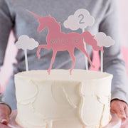 Personalised Unicorn Cake Topper Scene