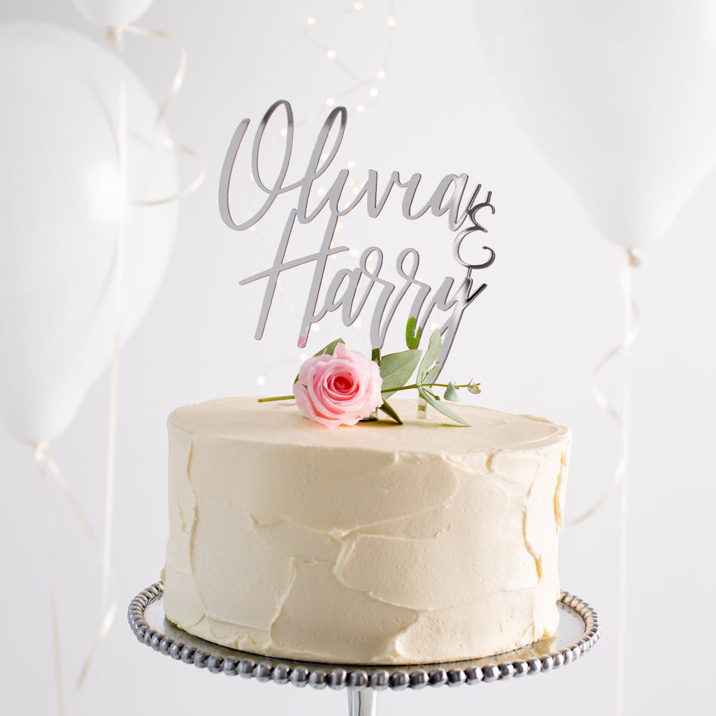 Personalised Classic Couples Cake Topper