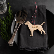 Personalised Wooden Christmas Place Setting
