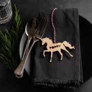 Personalised Wooden Christmas Place Setting