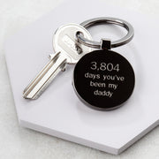Personalised Days You've Been My Daddy Keyring